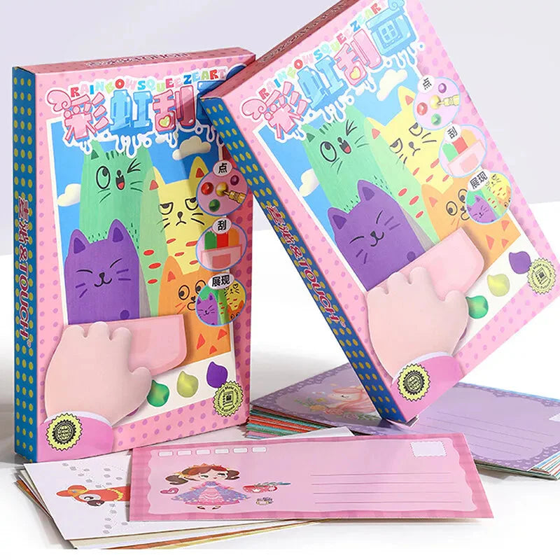 DIY Rainbow Art Painting 🌈